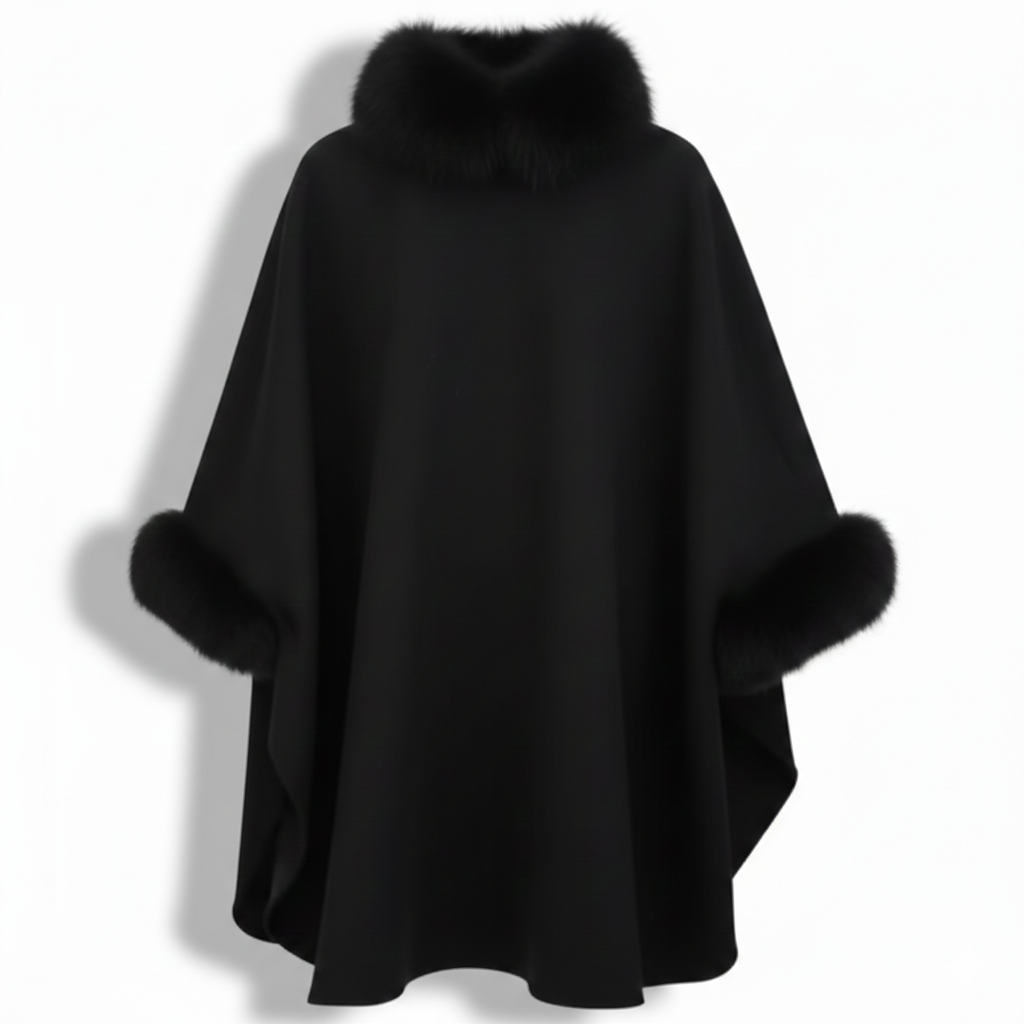 Windsor Fur-Trim Wrap Coat