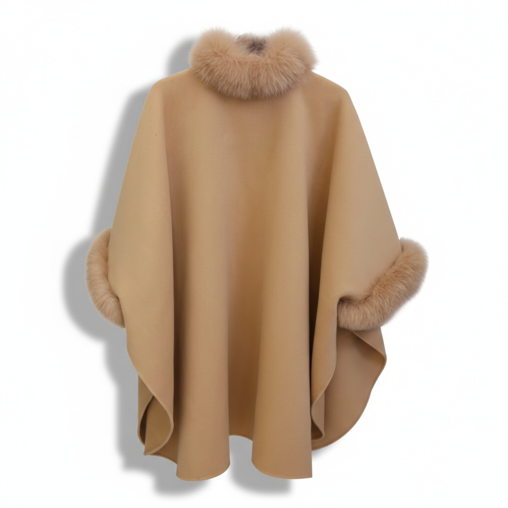 Windsor Fur-Trim Wrap Coat